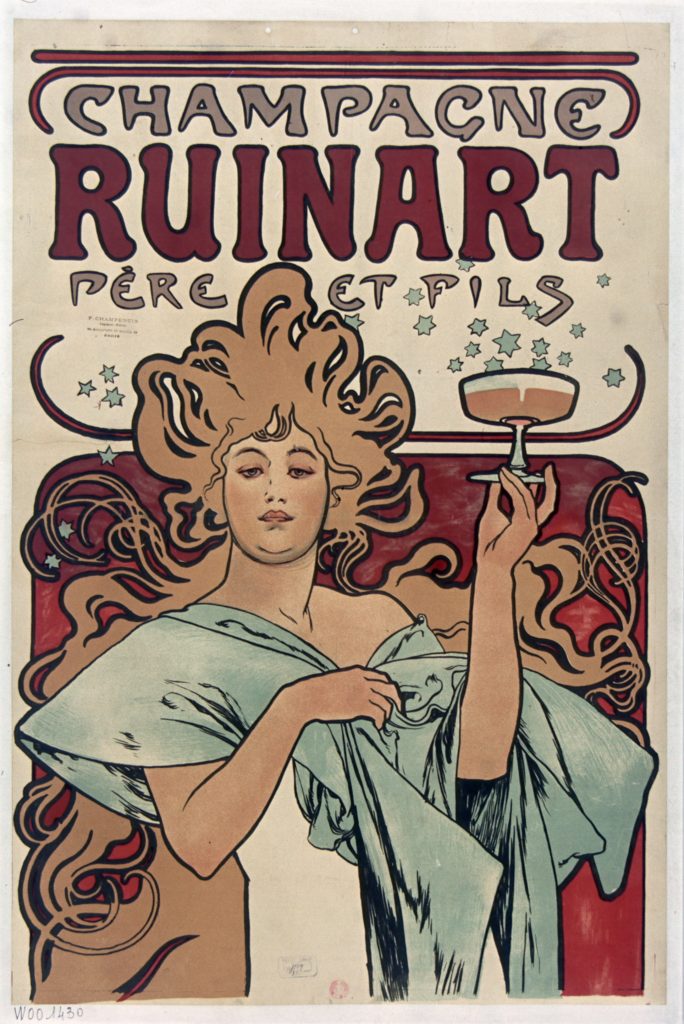 Champagne Ruinart Pere et fils (a french wine poster)