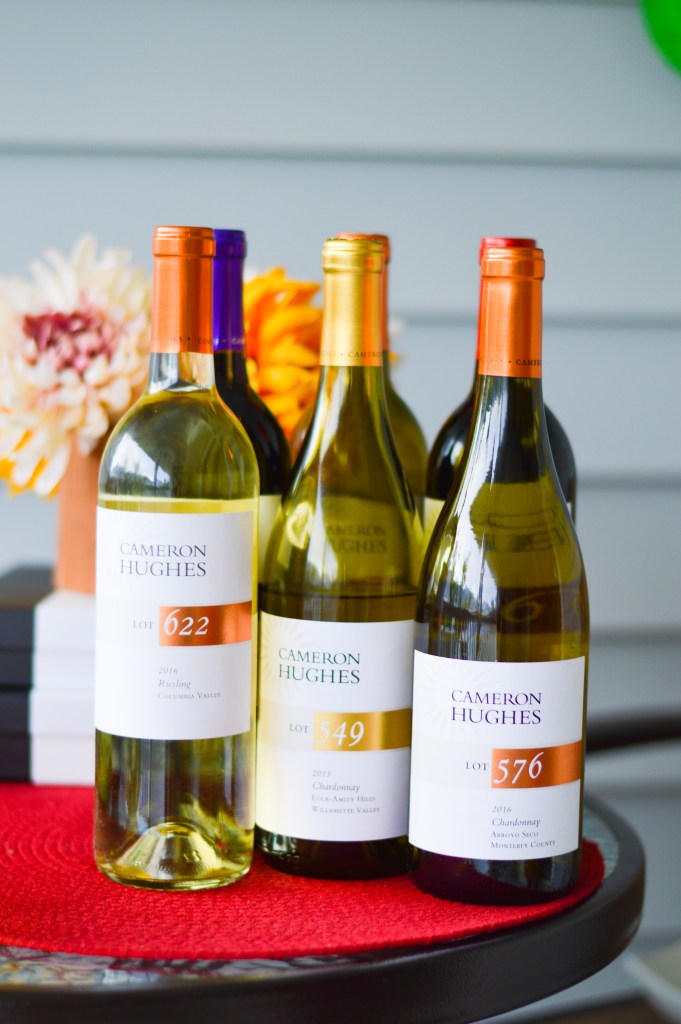 Three white wine bottles from Cameron Hughes wine