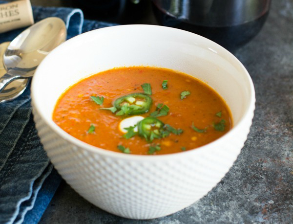 Shishito Sweet Red Pepper Soup