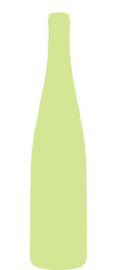 The flute bottle shape for wine