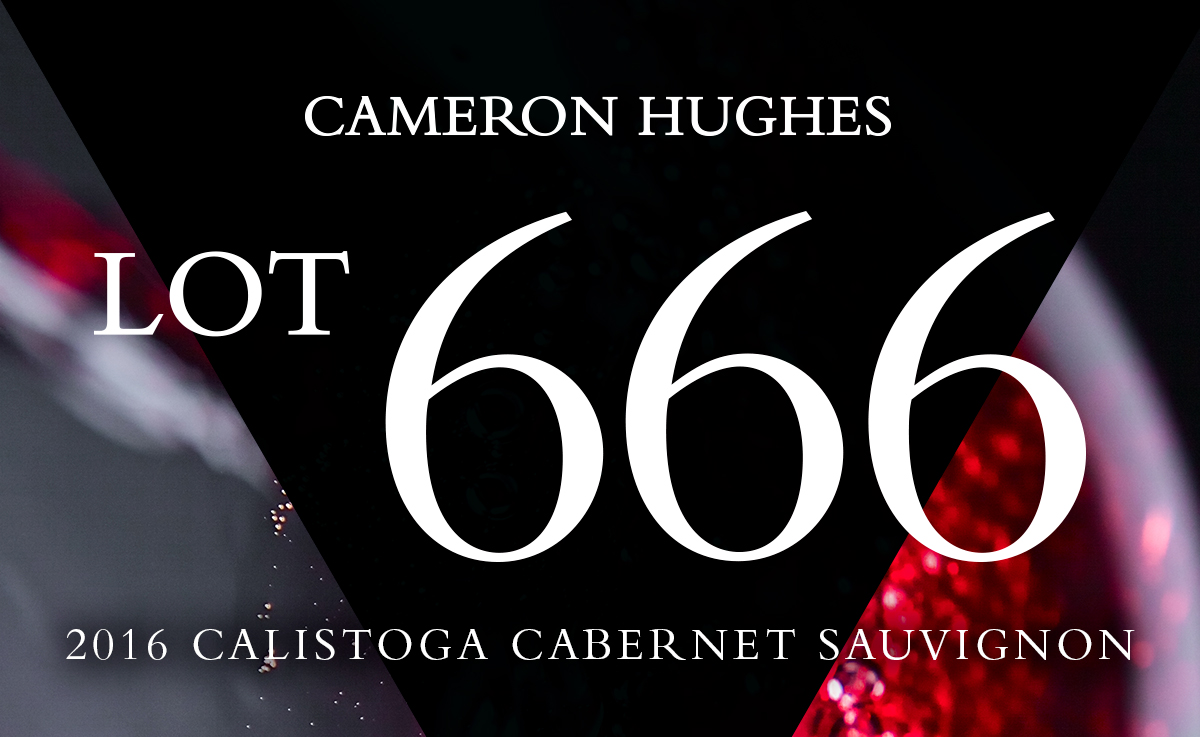 Cameron Hughes Lot 666 with red wine being poured into a glass