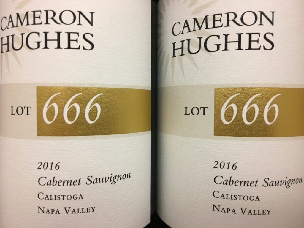 Cameron Hughes Lot 666 front wine label