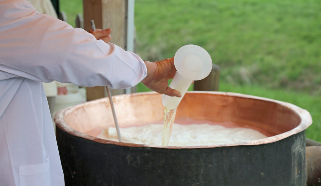 A cap has formed and additional treated water is added to keep reduction to a minimum durring fermentation.