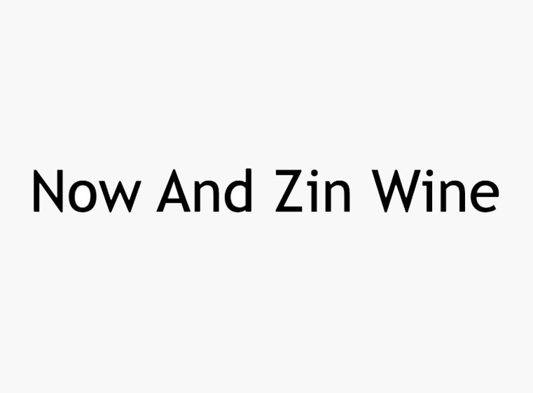 Now and Zin Wine wordmark